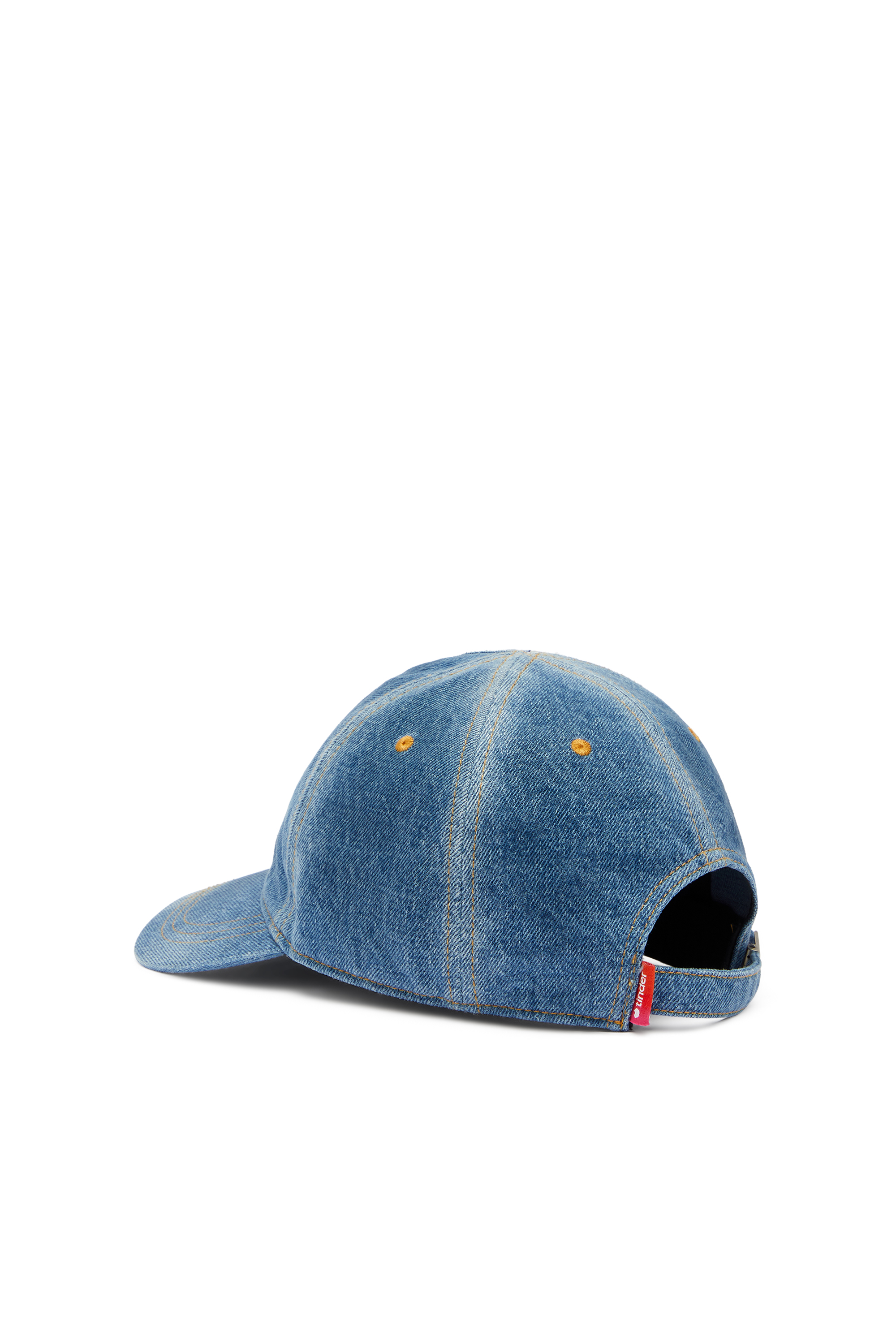 Diesel - PR-CAP-CHITIN, Unisex's Denim baseball cap with For Successful Loving logo in Medium blue - 2