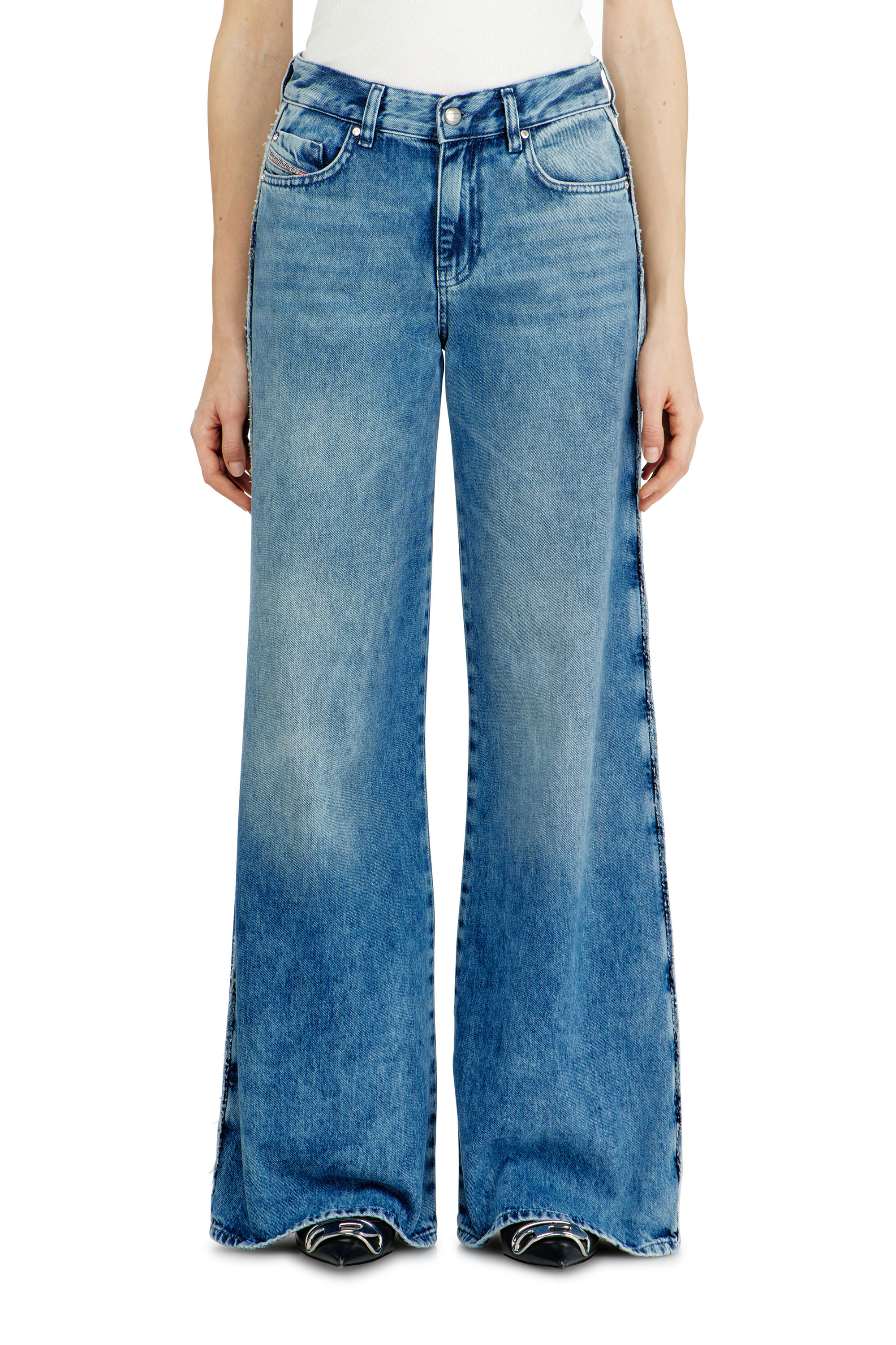 Diesel - Woman's Flare Jeans 1978 D-Akemi 0ADCJ, Medium blue - 1