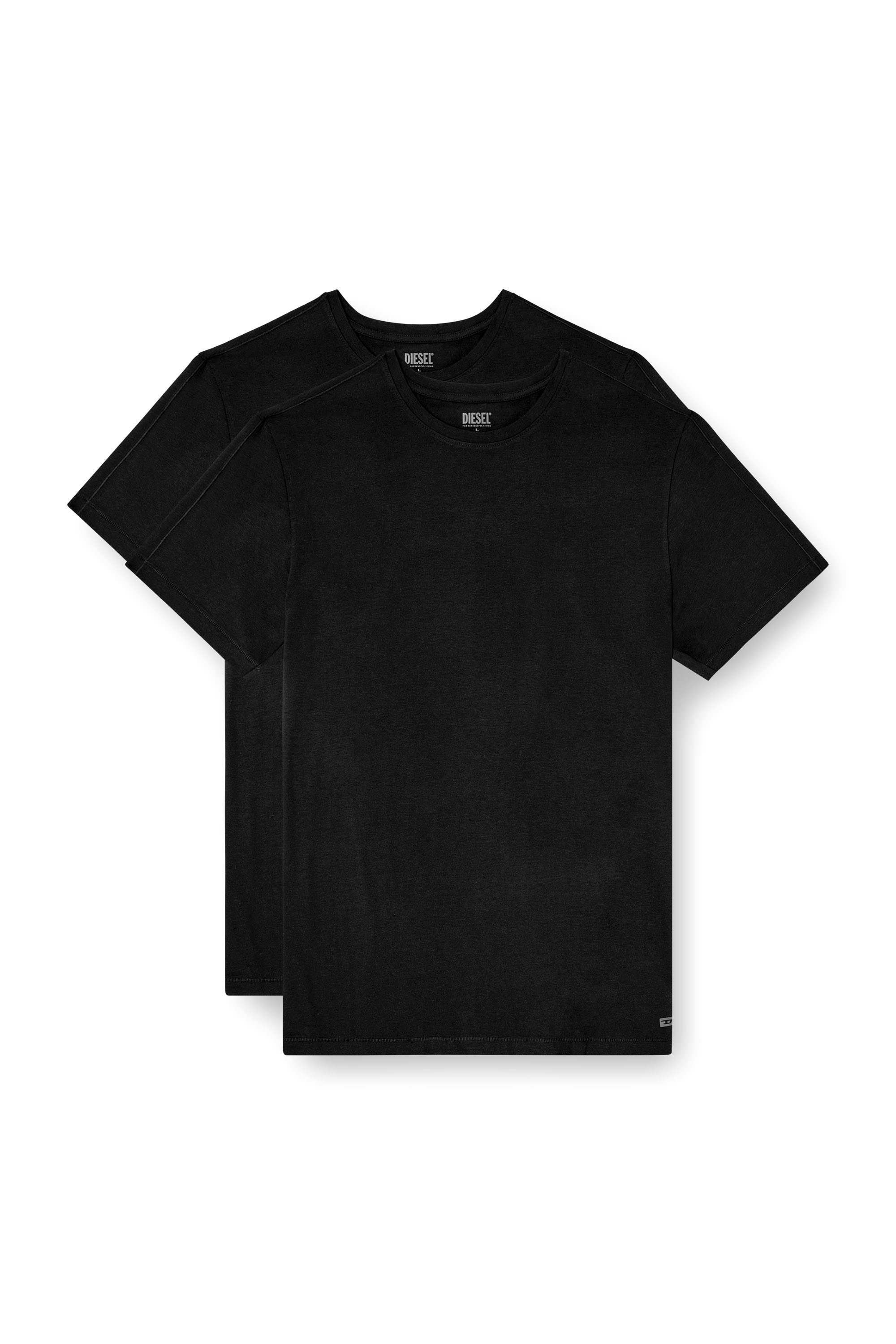 Diesel - RANDAL-D-MONO-2PACK, Man's 2-pack T-shirts in fluid jersey in Black - 4