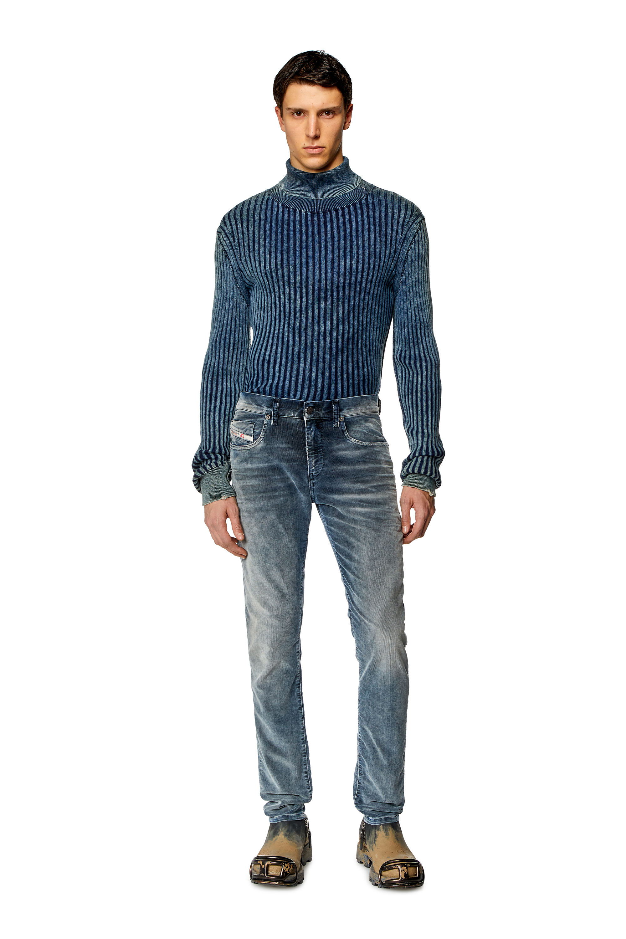 Diesel - Slim Jeans 2019 D-Strukt 068JF, Dark Blue - Image 2