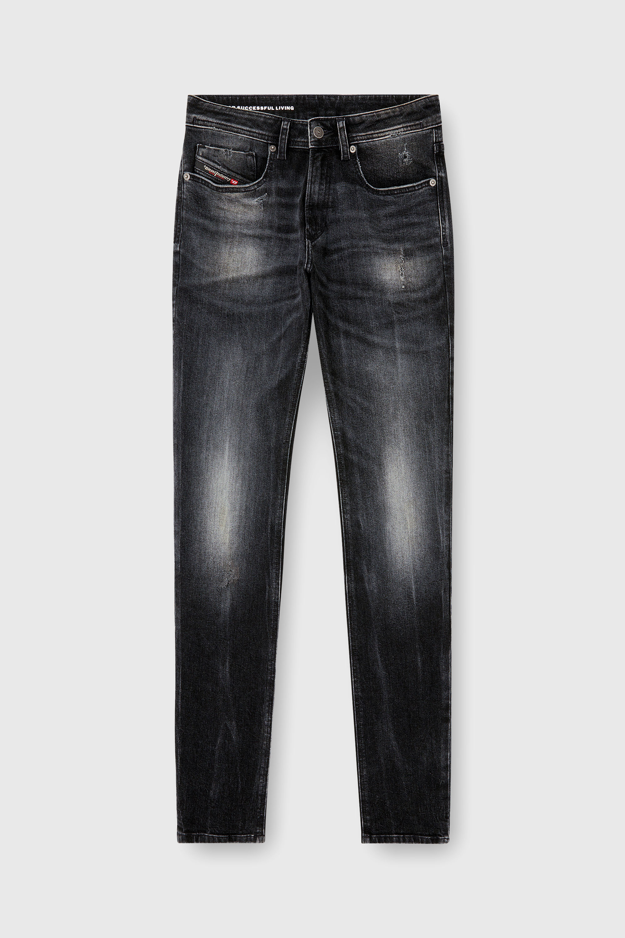 Diesel - Man's Skinny Jeans 1979 Sleenker 0DBDP, Black/Dark grey - 6