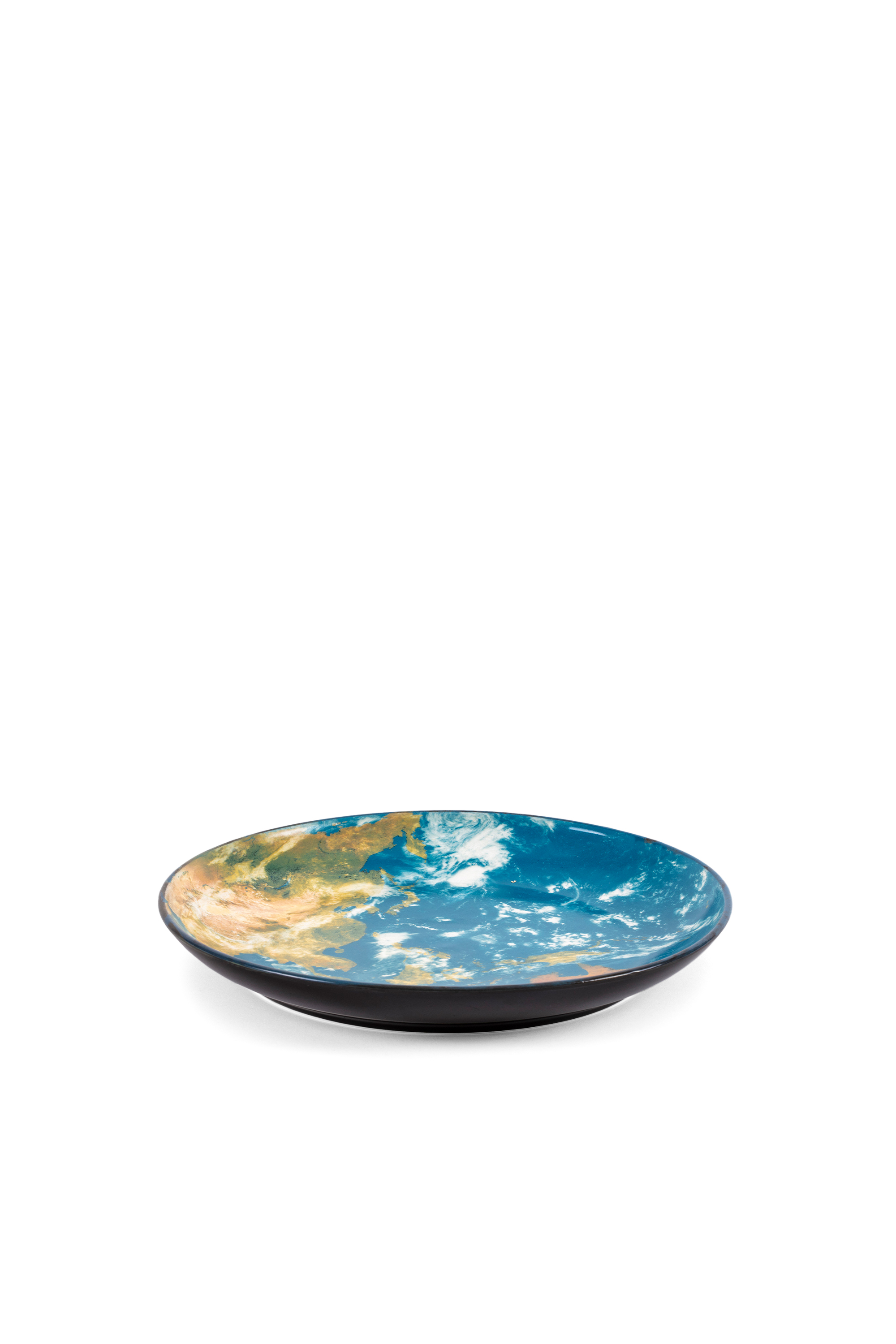 Diesel - 10834 COSMIC DINER, Unisex's Porcelain plate "Cosmic diner"  - Earth Asia in Blue - 3
