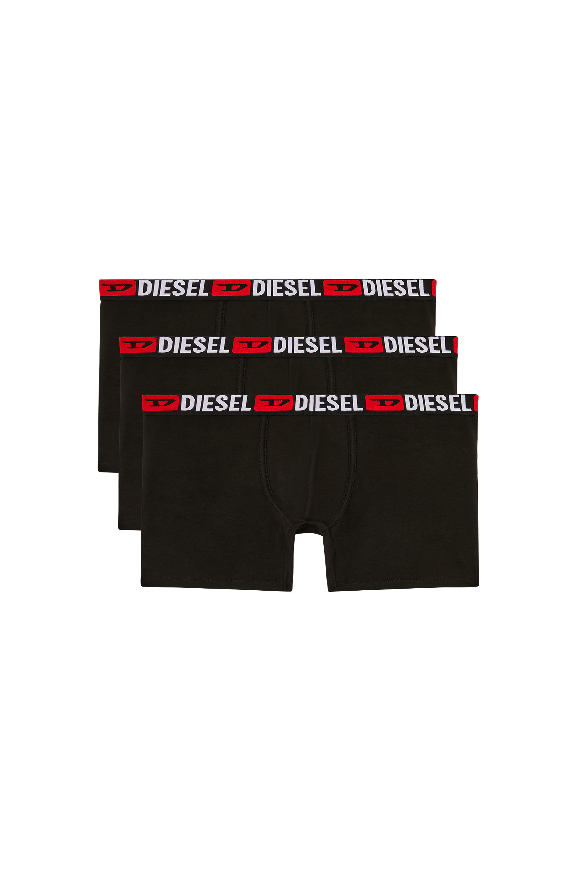 Diesel - MAX-D-CORE-3PACK, Man's Three-pack stretch cotton boxer briefs in Black - 1