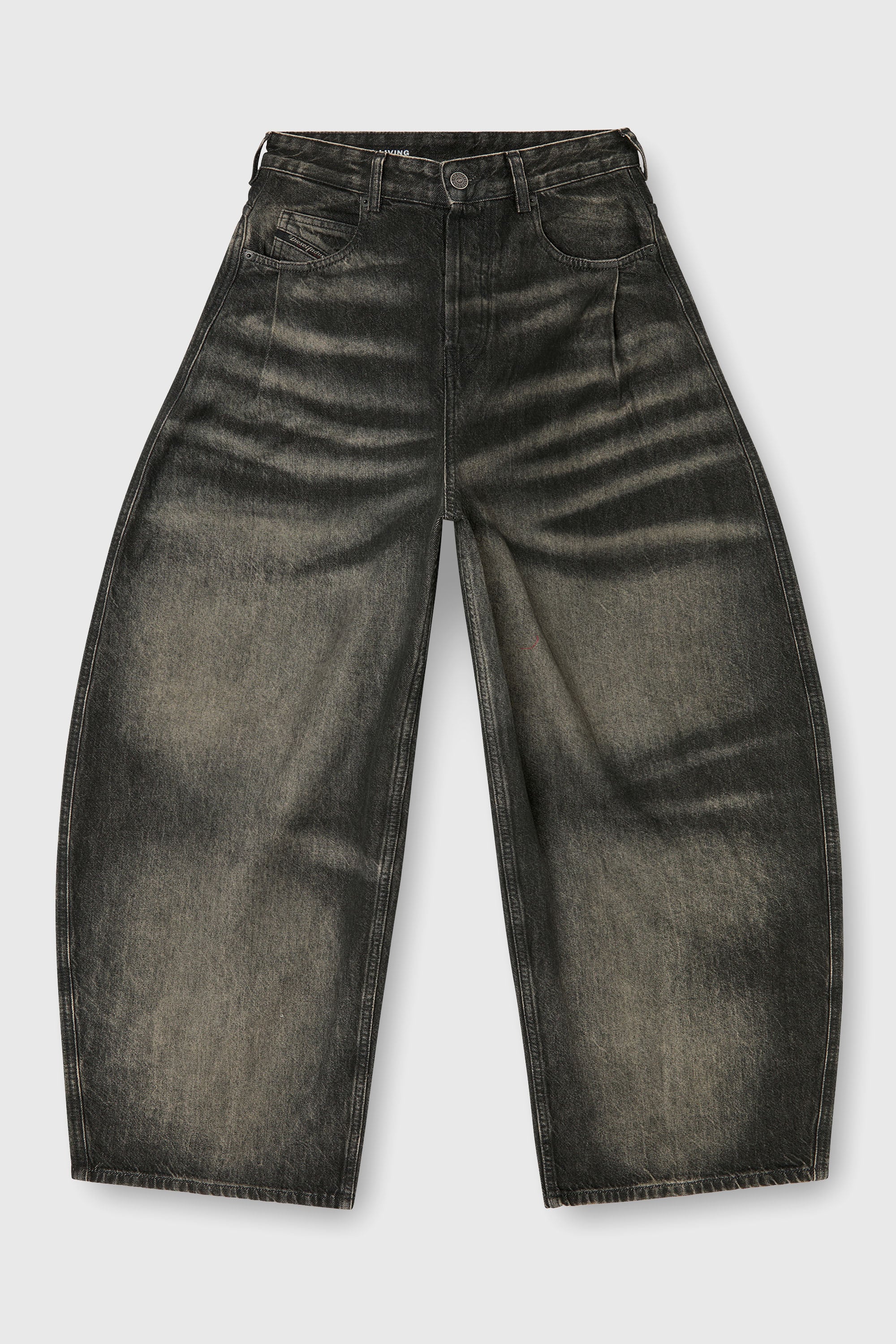 Diesel - Woman's Relaxed Jeans 1987 D-Khelz 09R33, Black/Dark grey - 6