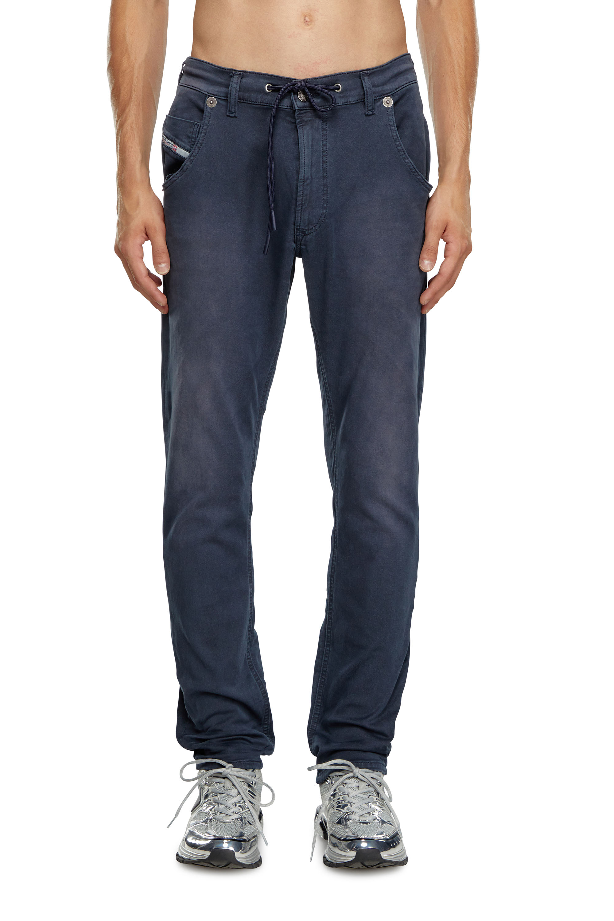 Diesel - Man's Tapered 2030 D-Krooley Joggjeans® 0670M, Dark Blue - 2